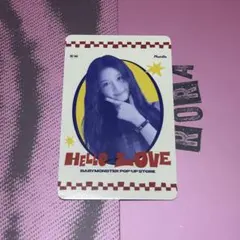 BABYMONSTER ポップアップ　トレカ　HELLO to LOVE パリタ