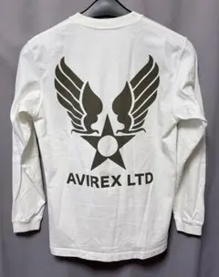 AVIREX 長袖Tシャツ　カットソー ホワイト　日本製