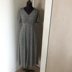 最終お値下げ☆FRAYI.d☆花柄Vネックロングワンピース