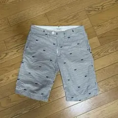 GLOBAL WORK ストライプ柄 クジラ刺繍 ショートパンツのサムネイル