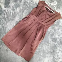 BALLSEY ブラウン ノースリーブワンピース 36