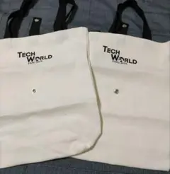 TECH WORLD EXPO 2025 青トートバッグ　2個