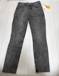 H＆M エイチアンドエム グレー スキニーデニム ハイウエスト レディース 36