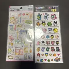 たまごっち 大人の図鑑シール ジュエリーデコステッカー 平成レトロ