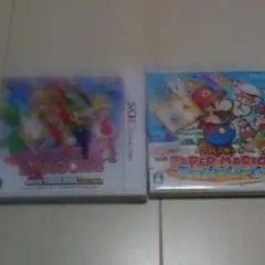 ２点セット3DSパズマリ＆ペーパーマリオ スーパーシール