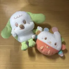 NHKいないいないばあっ！　ワンワン&ぽぅぽ　パステルカラー　マスコット