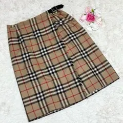 BURBERRY LONDONバーバリー ノバチェック 巻きスカート 38