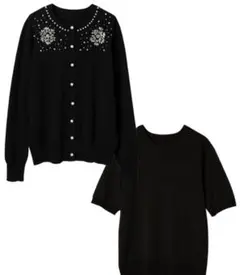 ビジュー　アンサンブル　ブラックのサムネイル