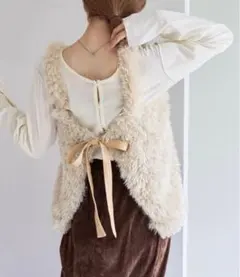 Kastane マルチウェイファーキャミ　アイボリー