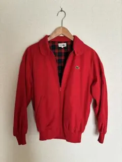 ラコステ　ジップアップジャケット チェック裏地