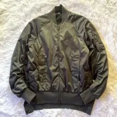 美品adidas アディダス 中綿 MA-1 フライトジャケット オリーブ M