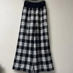 ⭐︎美品⭐︎CYAN シアントーキョー⭐︎チェック柄ワイドパンツ ブラック・ホワイト