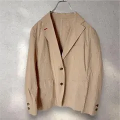 【美品 イタリア製 麻100% XL】ジャンフランコフェレ　テーラードジャケット 美品 イタリア製 麻100% XL】ジャンフランコフェレ テーラード
