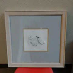 F10号 大型手描き油彩画　藤田嗣治(レオナール・フジタ)東郷青児　鑑シール付き F10号 大型手描き油彩画 藤田嗣治(レオナール・フジタ)東郷青児