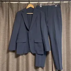 GU ウォッシャブルテーラードジャケット　セットアップ　ネイビー