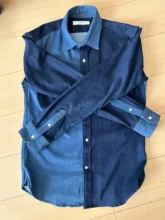 値下げ中！INHERIT ツートンデニムシャツ M