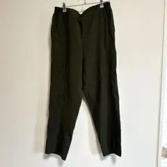 【美品✨】オリーブグリーン カジュアルパンツ （16）ゴムウエスト