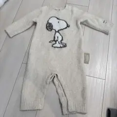 と*こ様 スヌーピー フリースロンパース