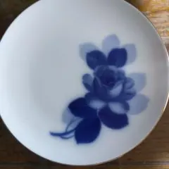 MarieDaageリモージュ デザートプレート フューシャピンク 薔薇 ローズ
