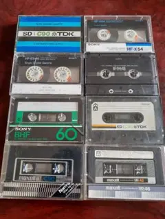 カセットテープ 8本セット SONY TDK maxell