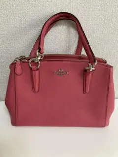 コーチ ピンク ハンドバッグ【正規店購入／定価約60,000円】美品