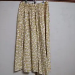 サマンサモスモス 黄色　小花柄スカート Samansa Mos2 SM2