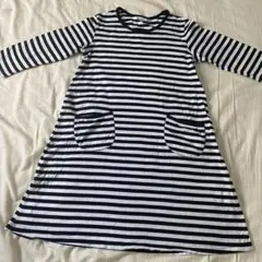 マリメッコ　タサライタ　ボーダー　ワンピース