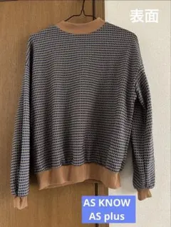 【AS KNOW AS plus 】ニット 長袖のサムネイル