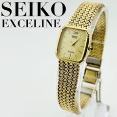 【美品　新品電池】2836 SEIKO EXCELINE レディース腕時計　2p