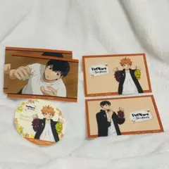 トレーディングブロマイド コースター ハイキュー!!スイパラコラボ 日向 影山