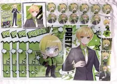 PRETZ バッジセット 緑色 アニメスタイル