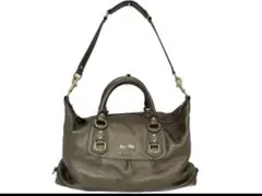 COACH コーチ レザー2wayバッグ ゴールド 本革