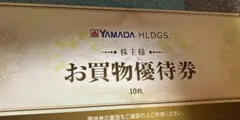 最新★5000円分　YAMADA HLDGS. お買物優待券 10枚
