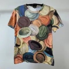 【美品】Paul Smith COLLECTION ハット柄 総柄 Tシャツ Mのサムネイル