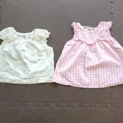 【2枚セット】Sophie la girafeトップス&H&M花柄トップス