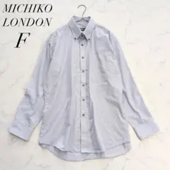 ミチコロンドン/長袖シャツ/ストライプ/コットン/Mサイズ/ボタンダウンのサムネイル