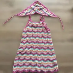 カラフルノースリーブワンピース 帽子付き 105cm ZARA