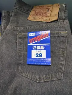 最終額【新品】先染め黒デッドストック90s USA製リーバイス501ブラックのサムネイル