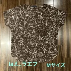 la.f…ラエフ トップス ブラウン 花柄 Mサイズ 日本製のサムネイル