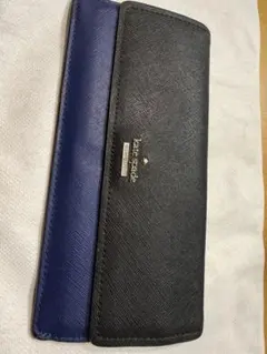 Kate Spade 黒青 長財布