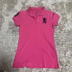 GIORDANO レディース ポロシャツ ピンク Sサイズのサムネイル