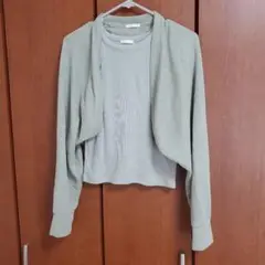 【美品】GU ノースリーブ カーディガンセット L
