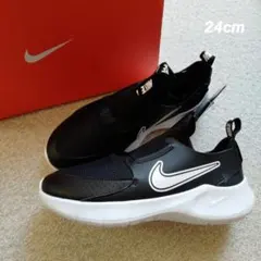 NIKE スリッポン スニーカー 24cm ナイキフレックスランナー3 ブラック