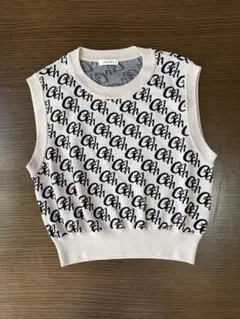 INGNI ノースリーブ　ロゴ　ベージュ