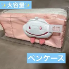 大容量ペンケース 筆箱　ピンク