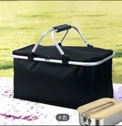折りたたみ式 ブラック 保冷バッグ