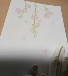 消しゴムはんこ　桜　①