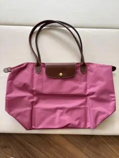未使用　LONGCHAMP ピンク トートバッグ