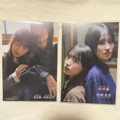 櫻坂46 的野美青 村井優　週刊少年マガジン ポストカード
