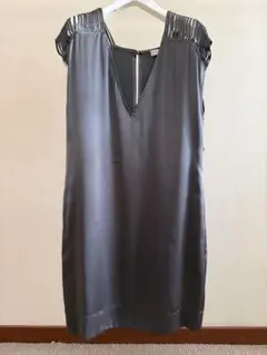 Stella McCartney ノースリーブ シルクワンピース グレーのサムネイル